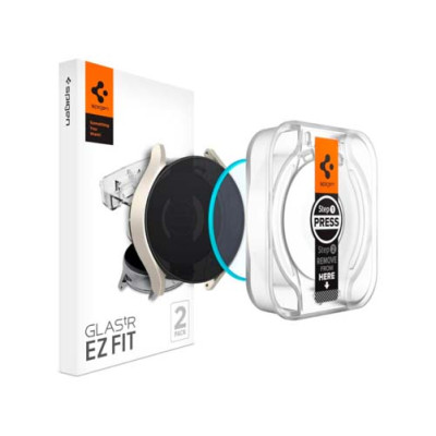 Защитное стекло SPIGEN GLAS.TR ”EZ-FIT” 2шт для GALAXY WATCH 6 CLASSIC (43 MM) CLEAR