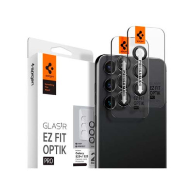 Защитное стекло SPIGEN OPTIK.TR ”EZ FIT” CAMERA PROTECTOR 2шт для GALAXY S24+ PLUS BLACK