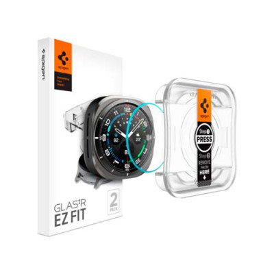 Защитное стекло SPIGEN GLAS.TR ”EZ-FIT” 2шт для GALAXY WATCH ULTRA (47 MM) CLEAR