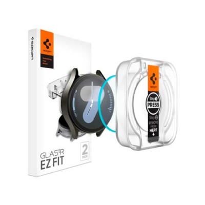 Защитное стекло SPIGEN GLAS.TR ”EZ-FIT” 2шт для GALAXY WATCH 7 (44 MM) CLEAR