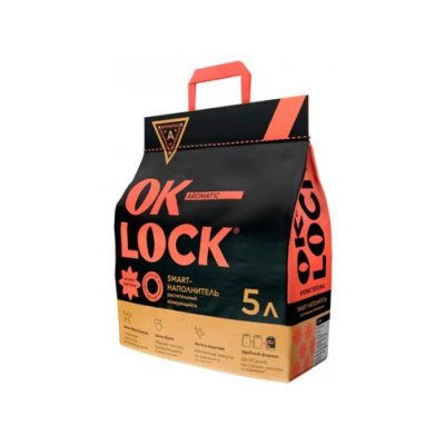 Наполнитель Ok-Lock растительный Персик 5л