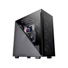 Корпус для компьютера Thermaltake Divider 300 TG черный без БП ATX 2x120mm 2xUSB3.0 1xUSB3.1 audio front door bott PSU