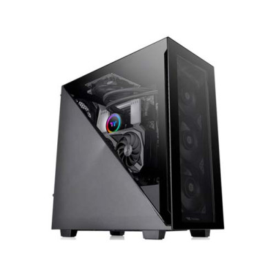 Корпус для компьютера Thermaltake Divider 300 TG черный без БП ATX 2x120mm 2xUSB3.0 1xUSB3.1 audio front door bott PSU