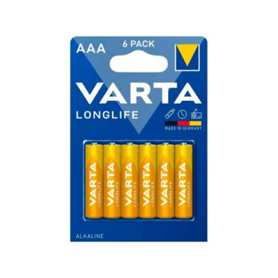 Элемент питания алкалиновый VARTA Longlife AAA (Blister 6шт) Элемент питания алкалиновый VARTA Longlife AAA (Blister 6шт)