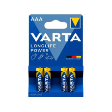 Элемент питания алкалиновый VARTA Longlife Power AAA (Blister 4шт) Элемент питания алкалиновый VARTA Longlife Power AAA (Blister 4шт)