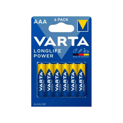 Элемент питания алкалиновый VARTA Longlife Power AAA (Blister 6шт)
