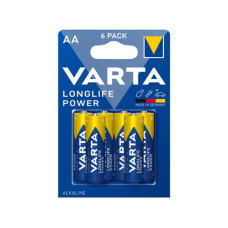 Элемент питания алкалиновый VARTA Longlife Power AA (Blister 6шт)