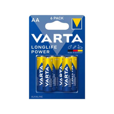 Элемент питания алкалиновый VARTA Longlife Power AA (Blister 6шт) Элемент питания алкалиновый VARTA Longlife Power AA (Blister 6шт)