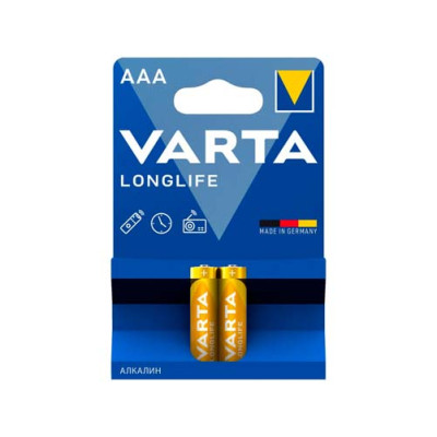 Элемент питания алкалиновый VARTA Longlife AAA (Blister 2шт)