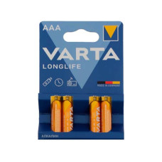 Элемент питания алкалиновый VARTA Longlife AAA (Blister 4шт)