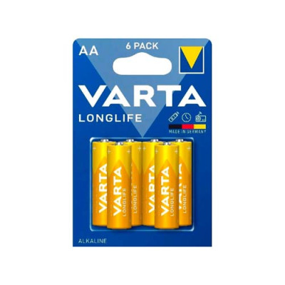 Элемент питания алкалиновый VARTA Longlife AA (Blister 6шт)