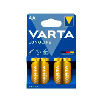 Элемент питания алкалиновый VARTA Longlife AA (Blister 4шт) Элемент питания алкалиновый VARTA Longlife AA (Blister 4шт)