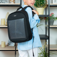 Рюкзак с LED-дисплеем PIXEL ONE - BLACK MOON, 41х32х16см, 3 карманов, 15", 790гр.,20л, жёсткий 		