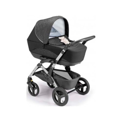 Коляска CAM TRIS SMART (3 в 1), группа 0/4 (0-22кг), черный медвежонок
