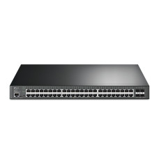 JetStream™ 48-портовый гигабитный управляемый коммутатор PoE+ уровня 2+ с четырьмя слотами SFP+ 10 Гбит/с TP-Link TL-SG3452XP