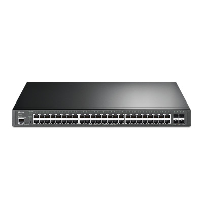 JetStream™ 48-портовый гигабитный управляемый коммутатор PoE+ уровня 2+ с четырьмя слотами SFP+ 10 Гбит/с TP-Link TL-SG3452XP